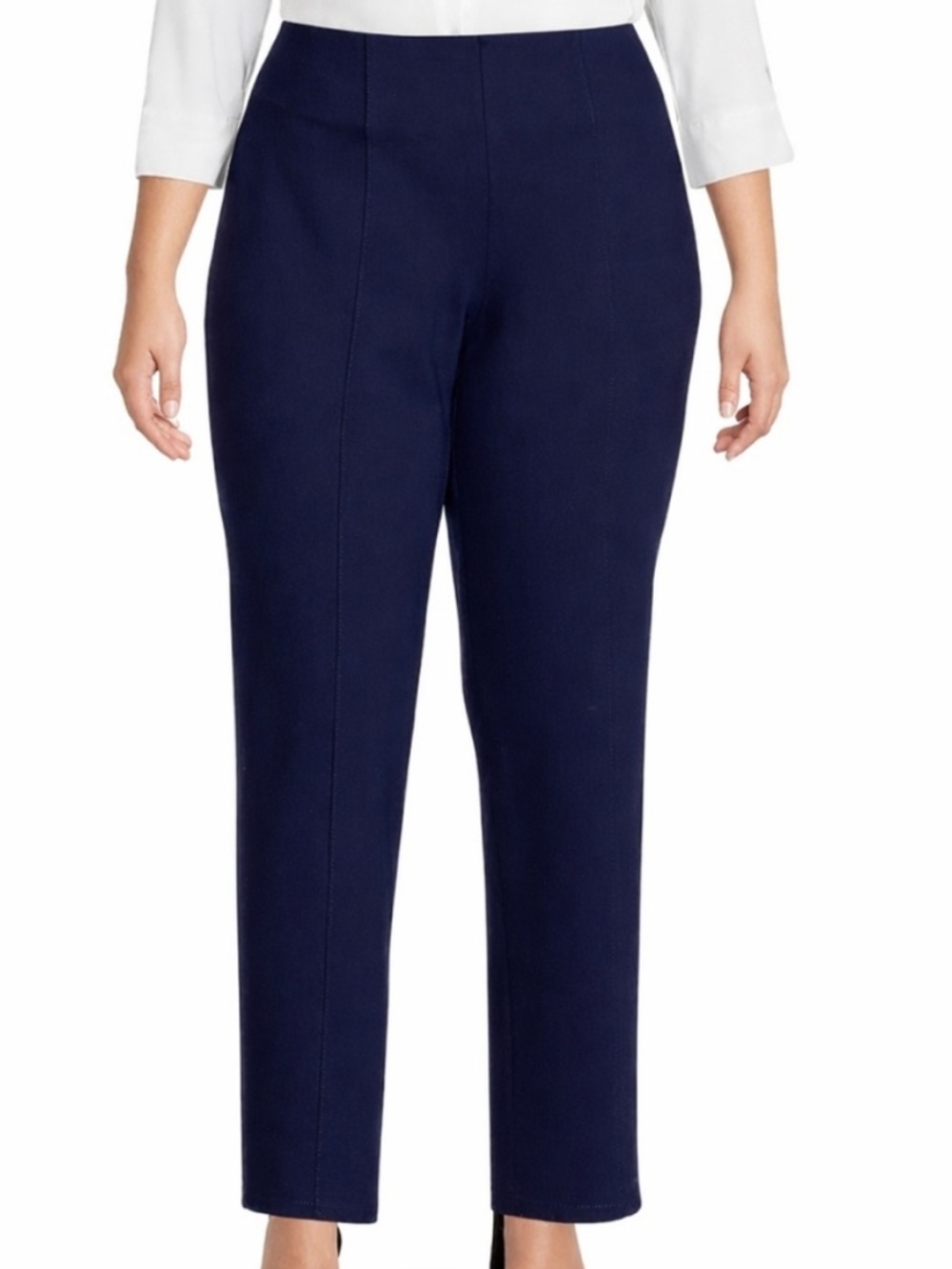 Slim Factor by Investments Slim Straight Fit Pants 4 Way Stretch size 3X Short